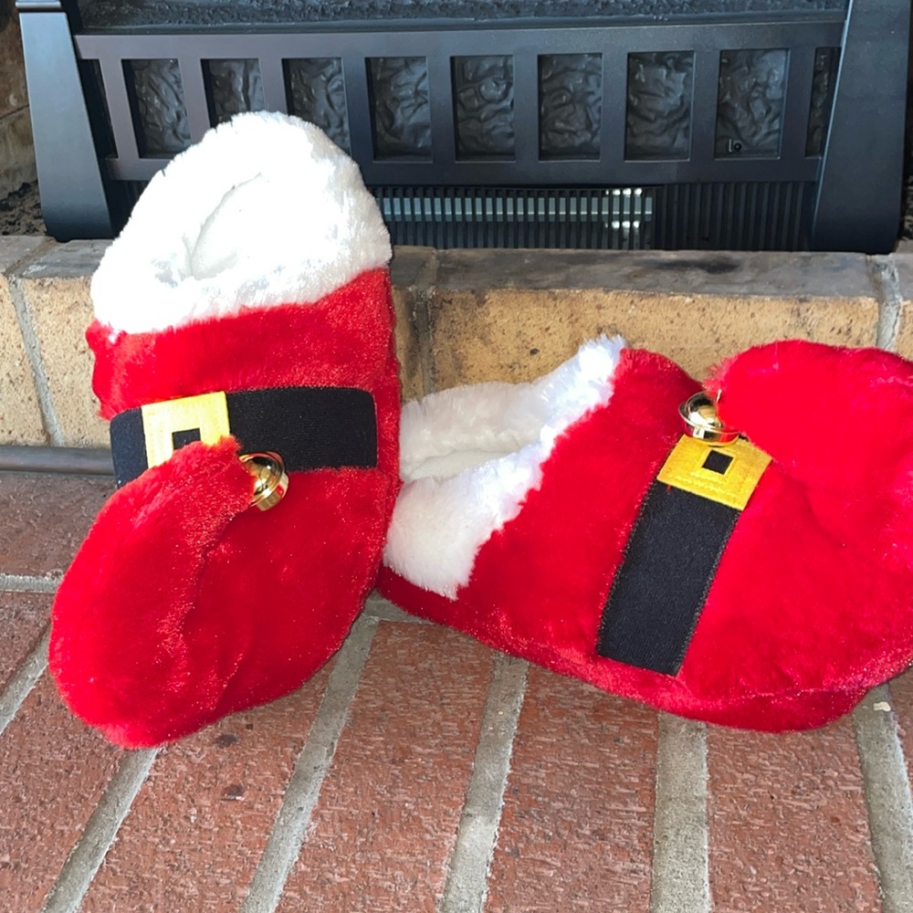 Red Holiday Slippers-